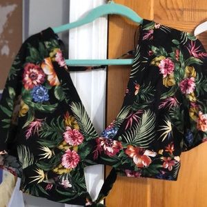 Floral crop top